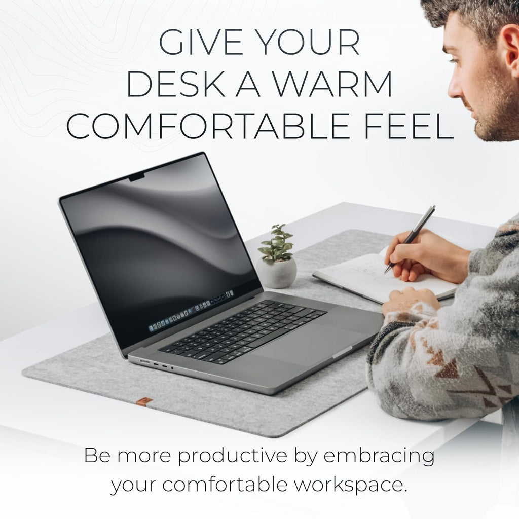 Premium Felt Desk Mat - Marle