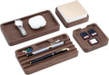 4Pcs Wooden Desk Organizer Tray