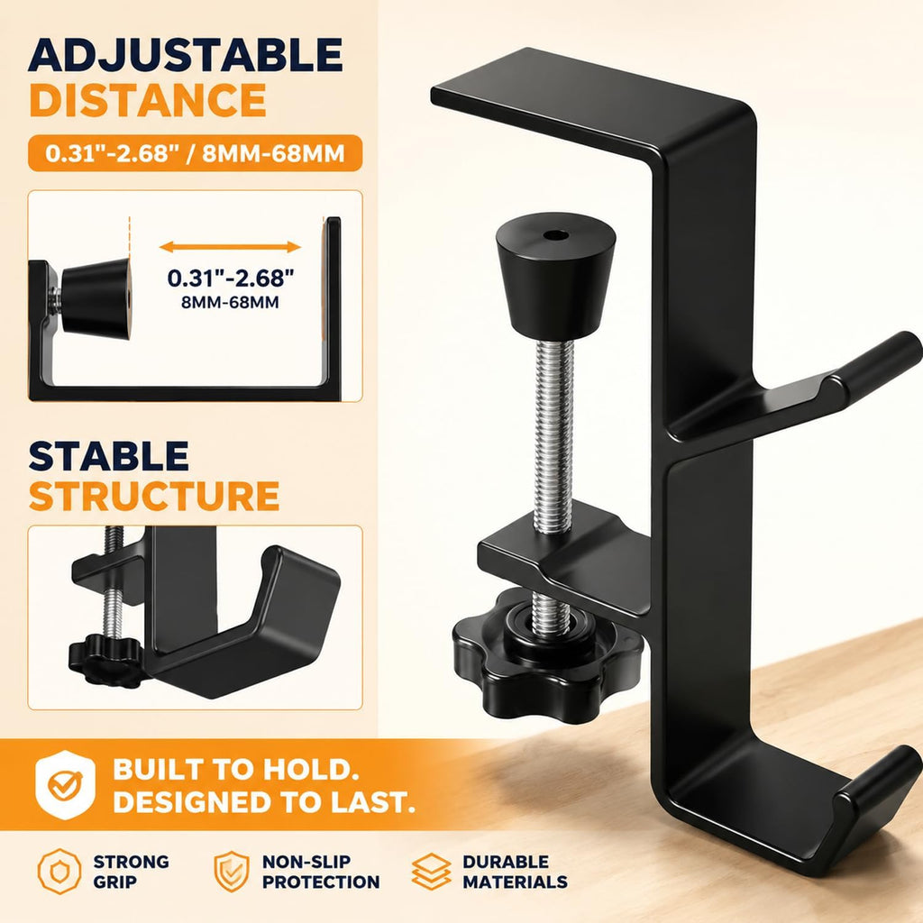 Black Headphone Stand - 2 Pack