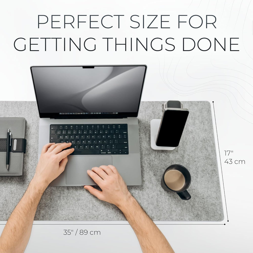 Premium Felt Desk Mat - Marle
