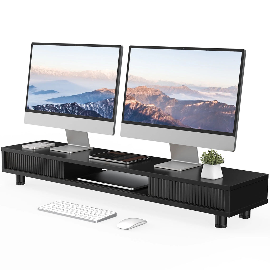 Wide Desk Shelf - Black