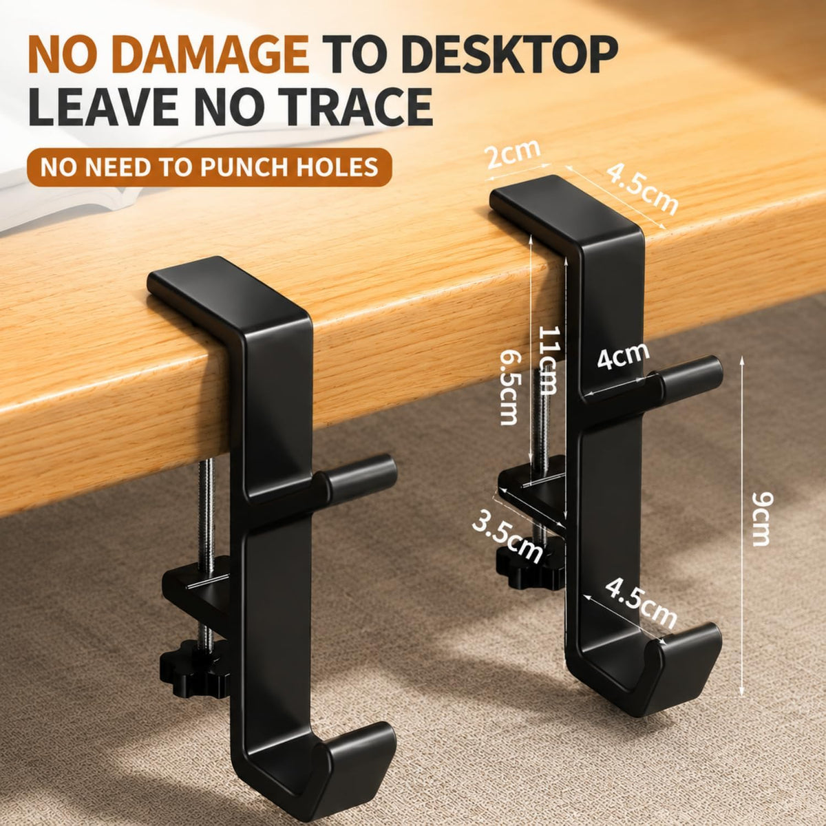 Black Headphone Stand - 2 Pack