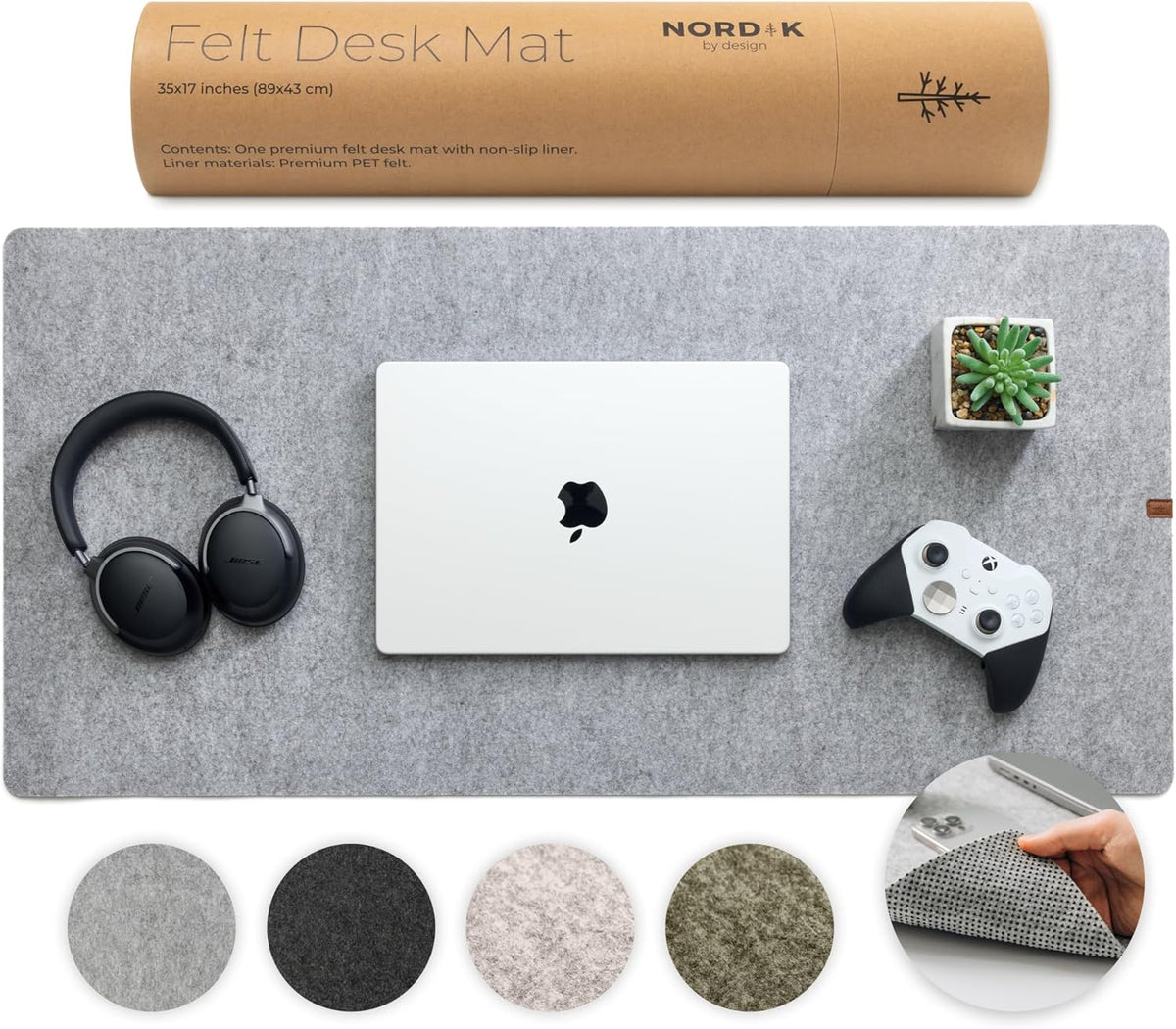 Premium Felt Desk Mat - Marle